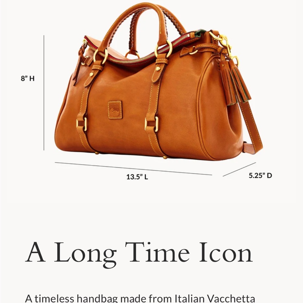 Dooney & Bourke Large Florentine Satchel - Picture 5 of 14